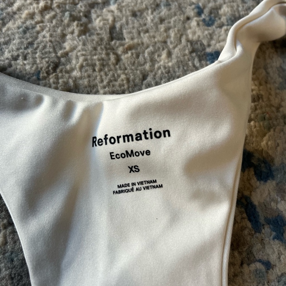 REFORMATION Gwen Ecomove Bra WHITE XS - Picture 5 of 5